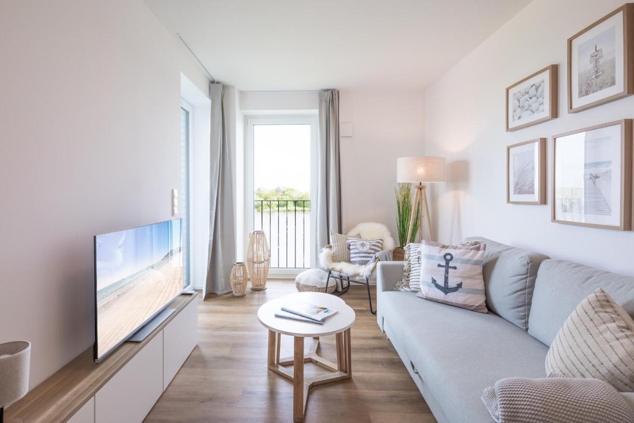 Apartment N14 Direkt Am Nordseedeich Mit Blick Auf Den See Nordstrand Exterior foto