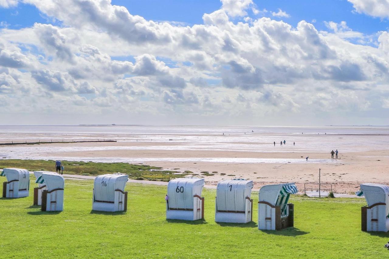 Apartment N14 Direkt Am Nordseedeich Mit Blick Auf Den See Nordstrand Exterior foto